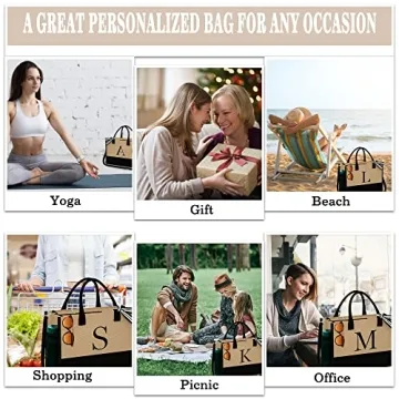 Stylish Jute Tote Bag Gift for Women - YOOLIFE