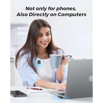 ZIZUTTIN Mini Lavalier Wireless Microphone for Phones