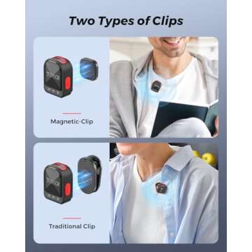 ZIZUTTIN Mini Lavalier Wireless Microphone for Phones