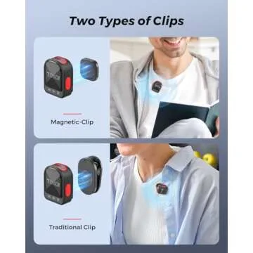 ZIZUTTIN Mini Lavalier Wireless Microphone for Phones