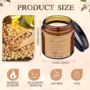 20 Pcs Thank You Scented Candles - Employee Gifts