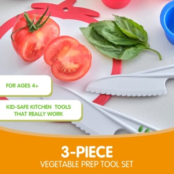 Curious Chef 3-Piece Vegetable Prep Kit for Kids