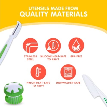 Curious Chef 3-Piece Vegetable Prep Kit for Kids