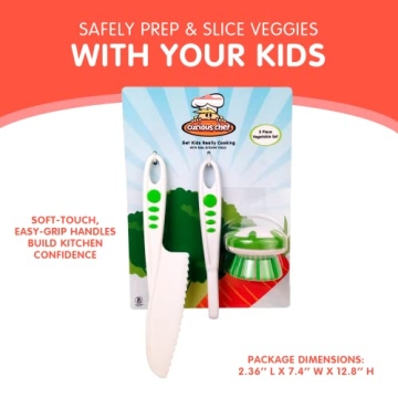 Curious Chef 3-Piece Vegetable Prep Kit for Kids