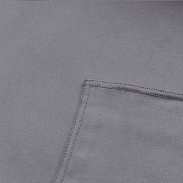 Eunzel 2 Pack Hot Yoga Towel Non Slip Yoga Mat Towel Non-Slip Sweat Absorbent Microfiber Towel for Hot Yoga, Pilates and Workout 72" x 26.5",Dark Grey