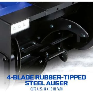 Snow Joe SJ627E Electric Snow Blower with LED Lights