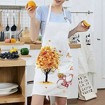 Sevenstars Thanksgiving Apron Autumn Harvest Waterproof