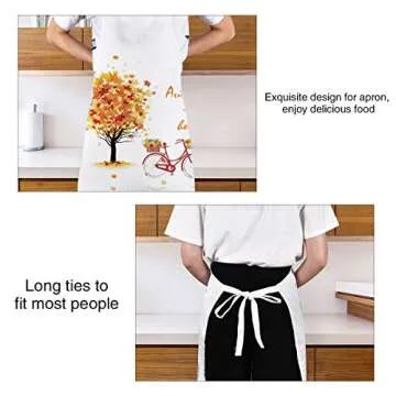 Sevenstars Thanksgiving Apron Autumn Harvest Waterproof