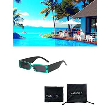 YAMEIZE 6 Pack Neon Color Heart Sunglasses - Festival Party Love Glasses for Women Men Fancy Colorful Eyewear Party Outdoor