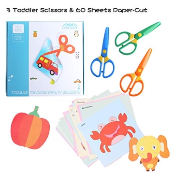 Amassan Kids Safety Scissors for Safe and Fun Cutting