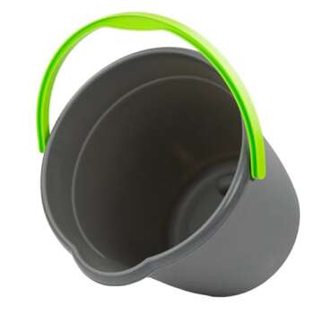 JOEY'Z 10QT (9.5L) Heavy Duty Sturdy Spout Pail Bucket with Durable Grip Handle for Cleaning, Mopping, Projects, Storage, Paint