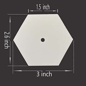 Yosine 300 pcs 1.5" Paper Piecing for Beginners DIY Patchwork Sewing Crafts, Quilting Templates for ...