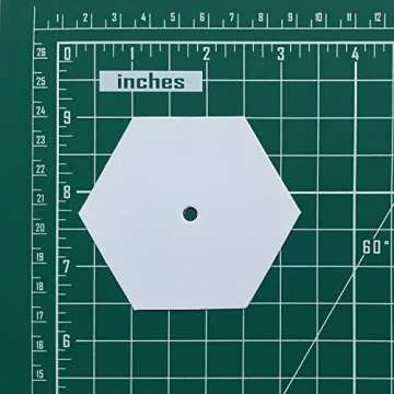 Yosine 300 pcs 1.5" Paper Piecing for Beginners DIY Patchwork Sewing Crafts, Quilting Templates for Sewing Supplies Quilting Accessories Crafting Tools,Hexagon Paper Piecing Template