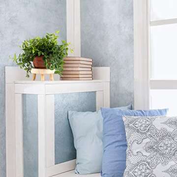 ANPHSIN Pack of 2 Mini Wooden Stool Display Stand - 5.5''/6.7'' Round Decorative Flower Shelf Bonsai...