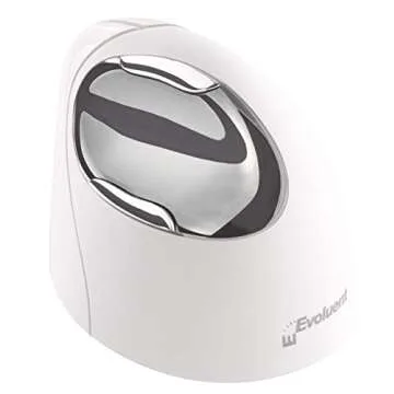 Evoluent VerticalMouse (The Original Brand Since 2002) VM4RB White Regular Size Right Hand Ergonomic Mouse for Mac only with Bluetooth Connection (NO USB Adapter) for Mac OS (Regular Size.)