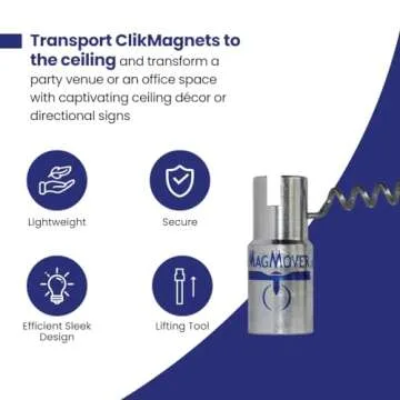 Clik-clik Single MagMover - Effortless Ceiling Decor