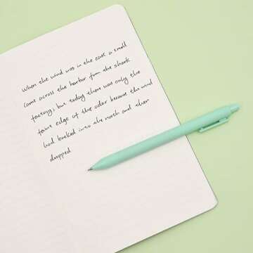 DRPHKTT 10 Pack Retractable Gel Pens, Black Ink, Cute Pens, Pastel Pens Barrel, Macaron Style Smooth Writing Pens, Fine Point, 0.5mm (Macaron)