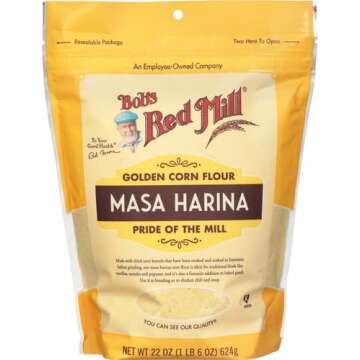 Bob's Red Mill Golden Masa Harina Corn Flour - Authentic Mexican Flavor, 22 Oz