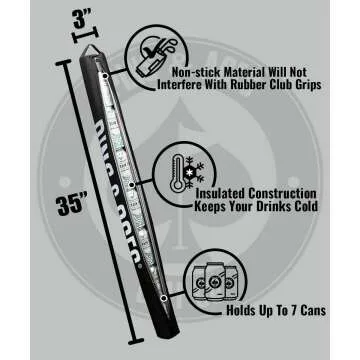 7-Can Insulated Cooler Sleeve for Golf Bags