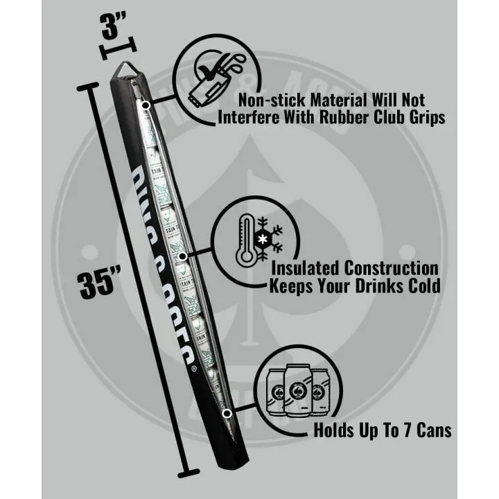 7-Can Insulated Cooler Sleeve for Golf Bags