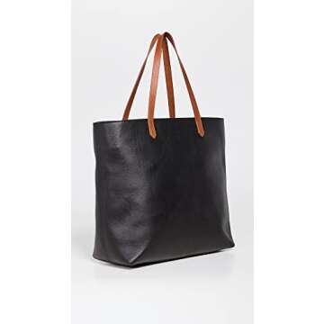 Madewell Women's Zipper Transport Tote, True Black Brown, One Size