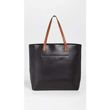 Madewell Women's Zipper Transport Tote, True Black Brown, One Size