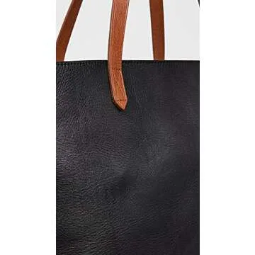 Madewell Women's Zipper Transport Tote, True Black Brown, One Size