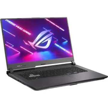 ASUS ROG Strix G17 (2022) Gaming Laptop, 17.3” 144Hz IPS FHD Display, NVIDIA GeForce RTX 3050 GPU, AMD Ryzen 7 6800H Processor, 16GB DDR5 RAM, 512GB SSD, RGB Keyboard, Windows 11, G713RC-RS73