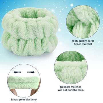 Dorbetar Wrist Bands for Washing Face - Pack of 2