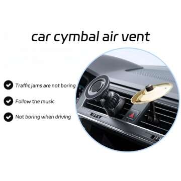 Ainovi Car Cymbal Air Vent - Portable Mini Crash Cymbal