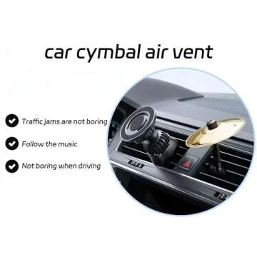 Ainovi Car Cymbal Air Vent - Portable Mini Crash Cymbal