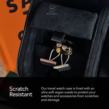 Stylish Leather Watch Roll Travel Case for Any Occasion