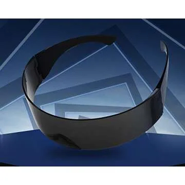 FEISEDY Futuristic Cyber Visor Sunglasses for All