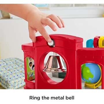 Fisher-Price Little People Toddler Toy Friendly School Musical Playset with Figures for Pretend Play Kids Ages 1+ Years​