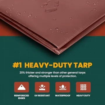 Large Heavy Duty Waterproof Tarp for Indoor and Outdoor Use