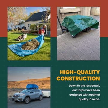 Large Heavy Duty Waterproof Tarp for Indoor and Outdoor Use