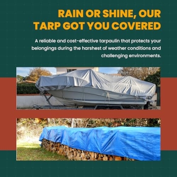 Large Heavy Duty Waterproof Tarp for Indoor and Outdoor Use