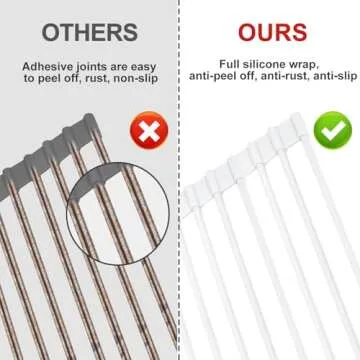 MERRYBOX Roll Up Dish Drying Rack for Space Saving