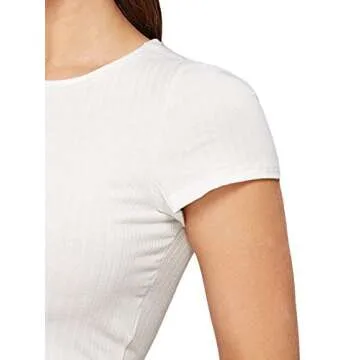 SweatyRocks Women's Basic Short Sleeve Crop Top Slim Fit