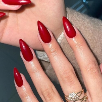KQueenest Red Press on Nails for Flawless Manicure