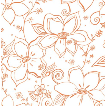 NextWall Linework Floral Wallpaper for Easy Home Updates