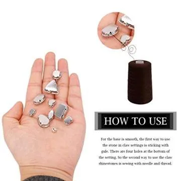 Quality 100 PCS Sew on Rhinestones for Creative Projects