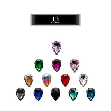 Quality 100 PCS Sew on Rhinestones for Creative Projects