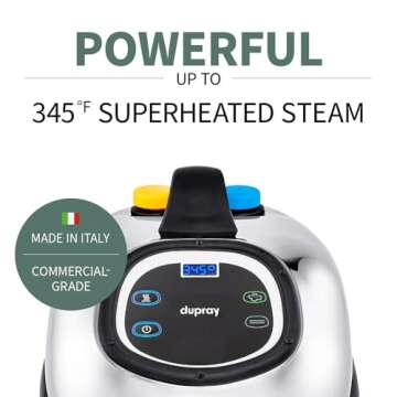 Dupray Hill Injection Steam Cleaner. A commercial-grade steamer, made in Italy, designed for profess...