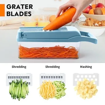 MAIPOR Vegetable Chopper Pro 13-in-1 with 8 Blades