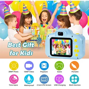 Agoigo Kids Waterproof Camera for Age 3-12 - HD Outdoor Fun