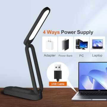 Giryuhd Battery Operated LED Desk Lamp Rechargeable and Portable