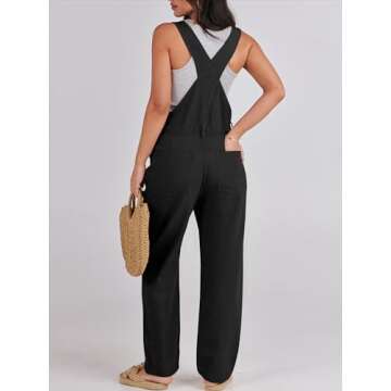 ANRABESS Womens Jean Overalls Loose Fit Adjustable Strap Denim Jumpsuits Rompers Bib Overall 2025 Sp...