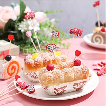 Funtery 200 Pcs Valentine's Day Cocktail Picks for All Occasions