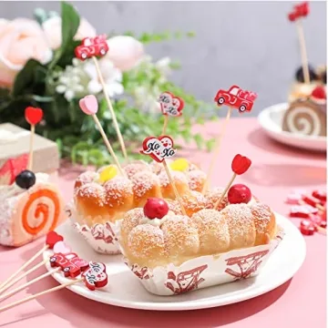 Funtery 200 Pcs Valentine's Day Cocktail Picks for All Occasions
